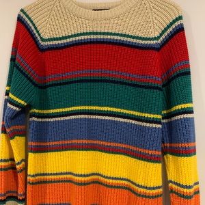 Vintage color block sweater